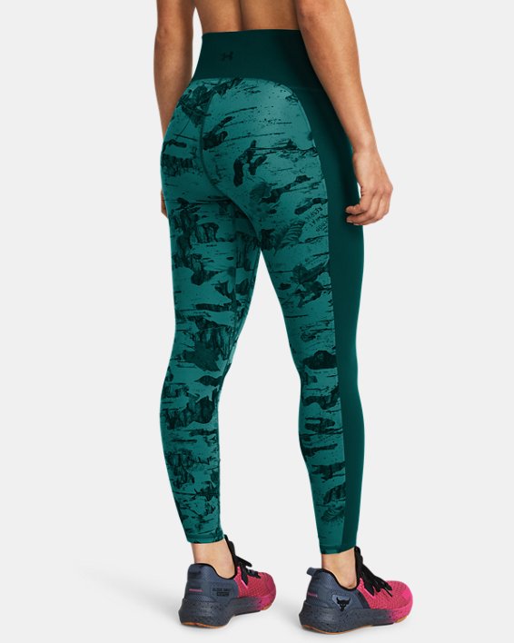 Women's Project Rock Let's Go Printed Ankle Leggings in Green image number 1